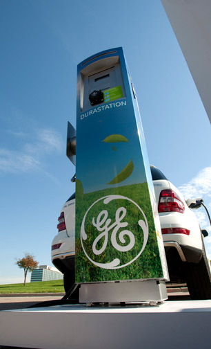 general electric, electric car charging station