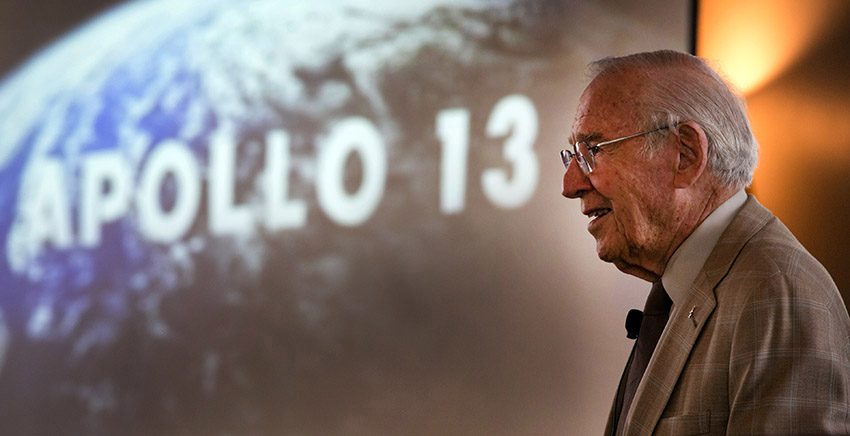 Jim Lovell photo. corporate meeting photography
